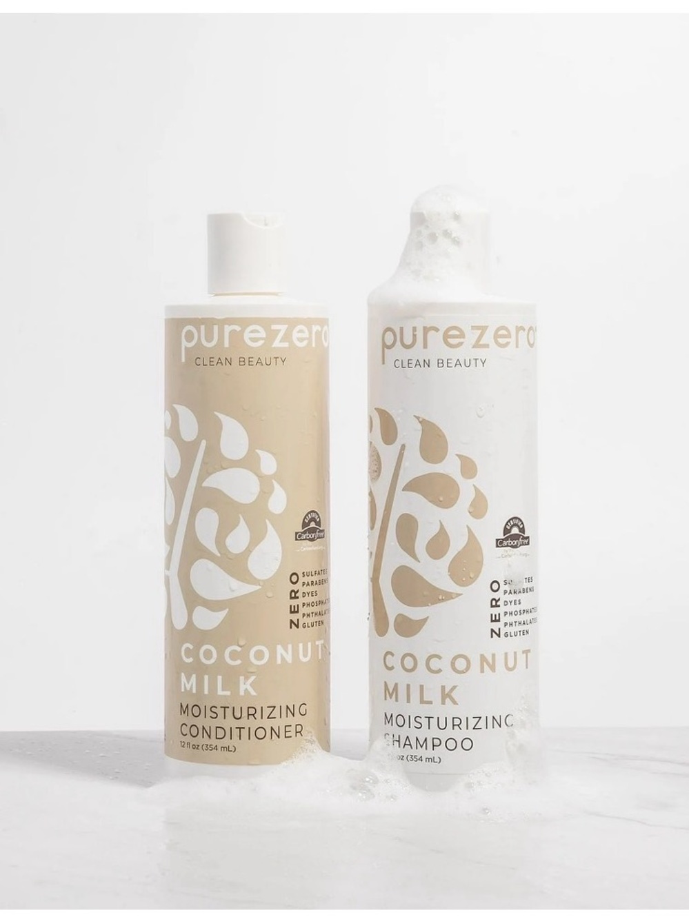 Purezero Coconut Milk Shampoo and Conditioner 12oz